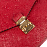 Louis Vuitton Red Leather Monogram Empreinte Métis Handbag