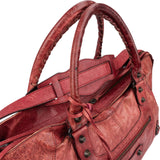 Balenciaga Red Leather Classic City Handbag