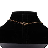 Chanel Textured CC Emblem Pendant Necklace 04C