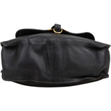 Chloé Black Leather Marcie Saddle Large Hobo Shoulder Bag