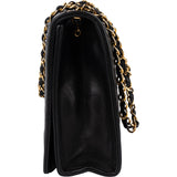 Chanel Quilted Lambskin CC Single Flap Shoulder Bag