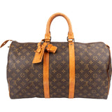 Louis Vuitton Monogram Canvas Keepall 45 Travel Bag