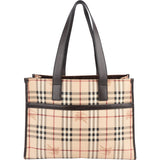 Burberry Haymarket Check Tote Shoulder Bag