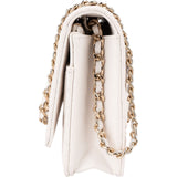 Chanel Wuilted Caviar Leather Jeweled CC Wallet On Chain Crossbody Bag