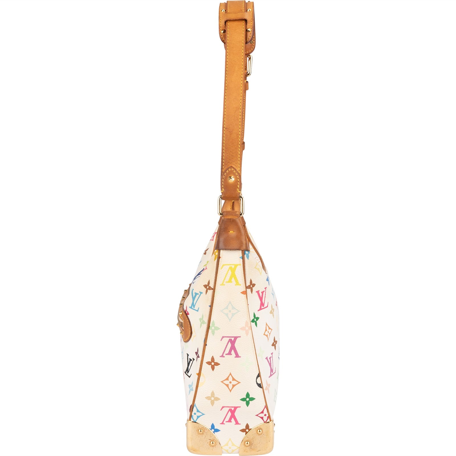 [🔄️B18 / F36] Louis Vuitton Canvas Monogram Multicolor Boulogne Shoulder Bag - vintageandkickz