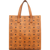 MCM Monogram Visetos Aren Paperbag Tote Handbag
