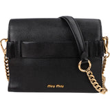 Miu Miu Madras Leather Flap Crossbody Bag
