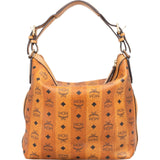 MCM Monogram Visetos Striped Hobo Handbag