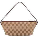 Gucci Monogram GG Canvas Boat Pochette Handbag