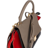 Céline Suede Leather Trapeze Handbag Tricolor - vintageandkickz