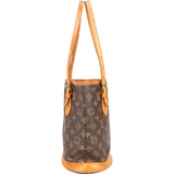 Louis Vuitton Monogram Canvas Petit Bucket PM Shoulder Bag