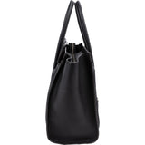 Céline Black Grained Leather Luggage Handbag
