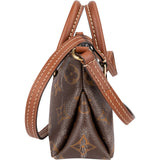 Louis Vuitton Monogram Canvas Noir Leather Nano Pallas Crossbody Handbag