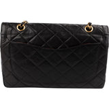Chanel Quilted Lambskin Bicolor Double Flap Shoulder Bag