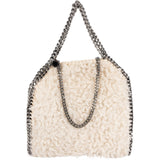 Stella McCartney Shearling  Falabella Fold Over Tote Crossbody Handbag