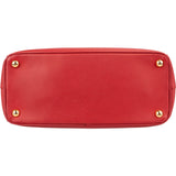 Prada Red Saffiano Leather Galleria Handbag
