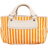Celine Striped Canvas Boogie Handbag