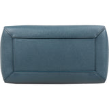 Celine Petrol Leather Grained Calfskin Belt Handbag
