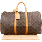 Louis Vuitton Monogram Canvas Keepall 50 Travel Bag