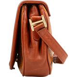 MCM Monogram Visetos Half Moon Saddle Crossbody Bag