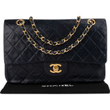 [🔄️B11 / F29] Chanel Quilted Lambskin Medium Double Flap Crossbody Bag - vintageandkickz