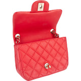 Chanel Quilted Lambskin Mini Rectangular Single Flap Crossbody Bag