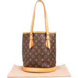 Louis Vuitton Monogram Canvas Bucket PM Shoulder Bag