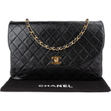 Chanel Quilted Lambskin 24K Gold Single Flap Shoulder Bag