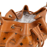 MCM Monogram Visetos Drawstring Bucket Crossbody Bag