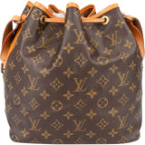 [🔄️B12 / F23] Louis Vuitton Monogram Canvas Sac Noé Petit Shoulder Bag - vintageandkickz