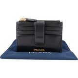 Prada Vitello Move Leather Card Holder Wallet