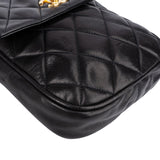 Chanel Quilted Lambskin Vintage CC Single Flap Crossbody Bag
