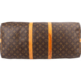Louis Vuitton Monogram Canvas Keepall 55 Bandoulière Travel Bag