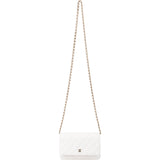 Chanel Quilted Caviar Leather Wallet On Chain Crossbody Bag