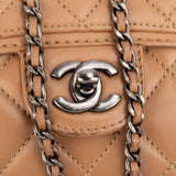 Chanel Quilted Lambskin Antique Hardware Single Flap Crossbody Bag