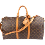 Louis Vuitton Monogram Canvas Keepall 50 Bandoulière Travel Bag