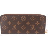 Louis Vuitton Monogram Canvas Clemence Zippy Wallet