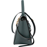 Celine Dark Green Grained Calfskin Nano Belt Handbag