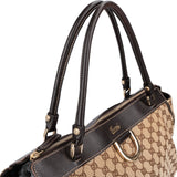 Gucci Monogram GG Canvas Abbey D-Ring Tote Shoulder Bag