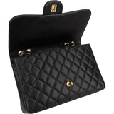Chanel Quilted Lambskin Jumbo Single Flap Shoulder Crossbody Bag
