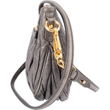 Miu Miu Matelassé Vitello Lux Leather Small Saddle Crossbody Bag