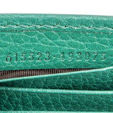 Gucci Pebbled Leather Interlocking GG Wallet On Chain Crossbody Bag