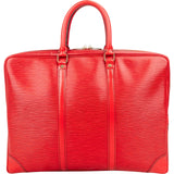 Louis Vuitton Red Epi Leather Porte-Documents Voyage Handbag