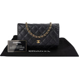 Chanel Quilted Caviar Leather CC Wallet On Chain Crossbody Bag