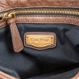 Miu Miu Vitello Daino Leather Coffer Hobo Shoulder Bag