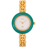 Gucci Gold Tone Change Bezel Bangle 11/12 Women Watch