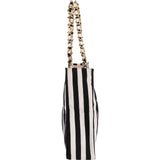 Valentino Garavani Striped Emblem Tote Shoulder Bag