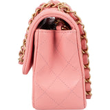 Chanel Quilted Lambskin Mini Rectangular Single Flap Crossbody Bag