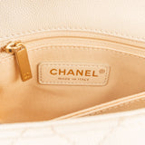 Chanel Quilted Caviar Leather Top Handle Single Flap Crossbody Handbag