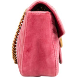 Gucci Monogram Velvet GG Marmont Crossbody Bag